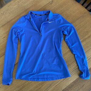 Nike - Women's 3/4 Zip Long Sleeve Dri-Fit - S